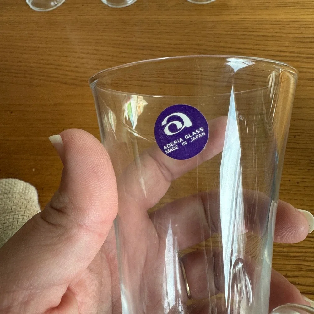 ADERIA GLASS Set of 4 Irish Coffee Parfait Glasses‎ 9oz Hot or Cold NEW in box